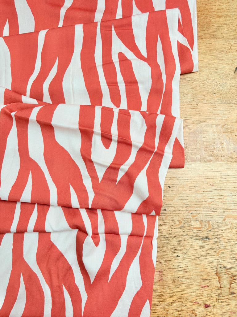 Gaugin Slub in Rust - Rayon Fabric - The Eternal Maker - UK Fabric Shop