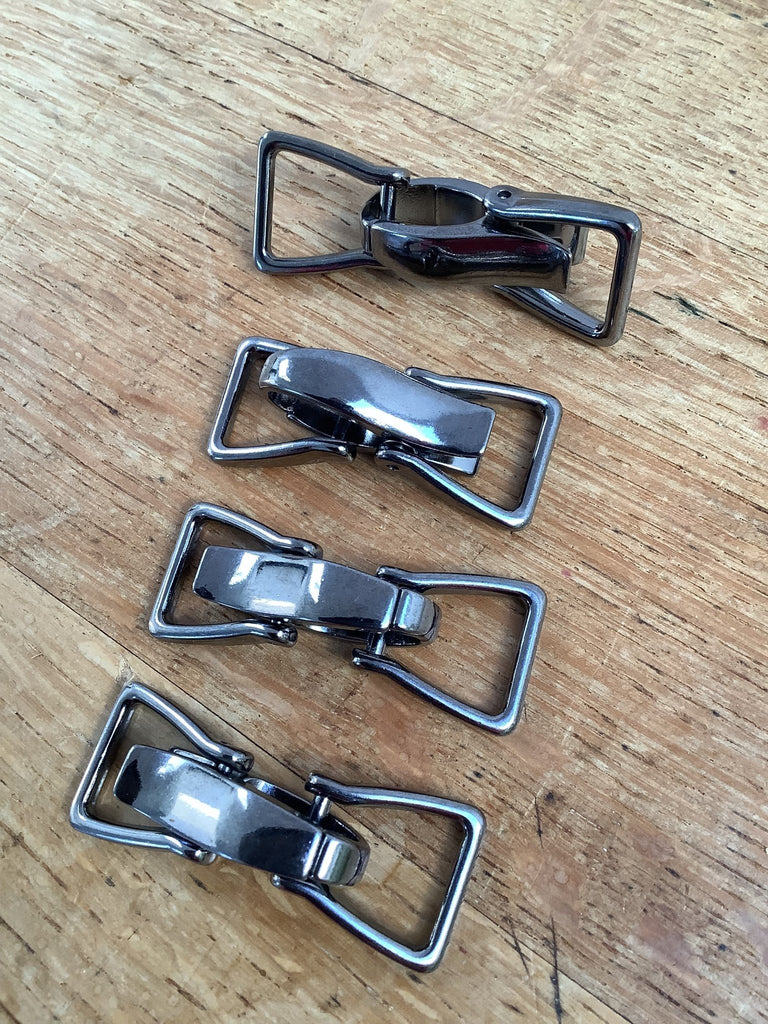 Gunmetal Bag Clip and Trapezoid Ring - The Eternal Maker - UK Fabric Shop