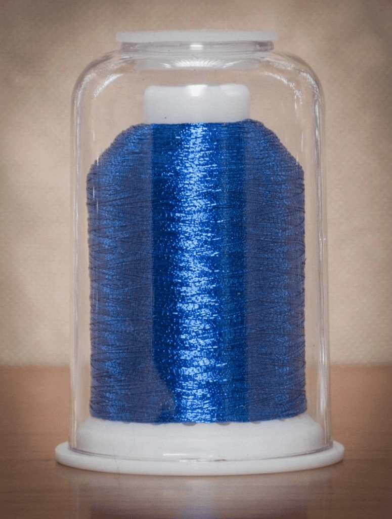 Hemingworth Metallic Machine Embroidery Thread - Sapphire 9018 - The Eternal Maker - UK Fabric Shop