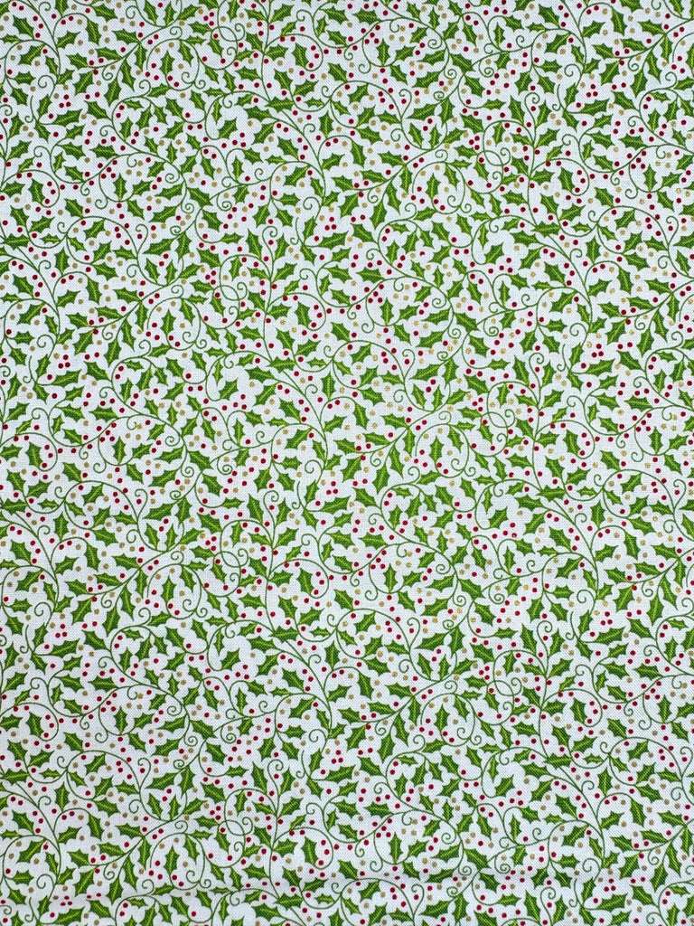 Holly - Festive Christmas - Christmas Fabric - The Eternal Maker - UK Fabric Shop