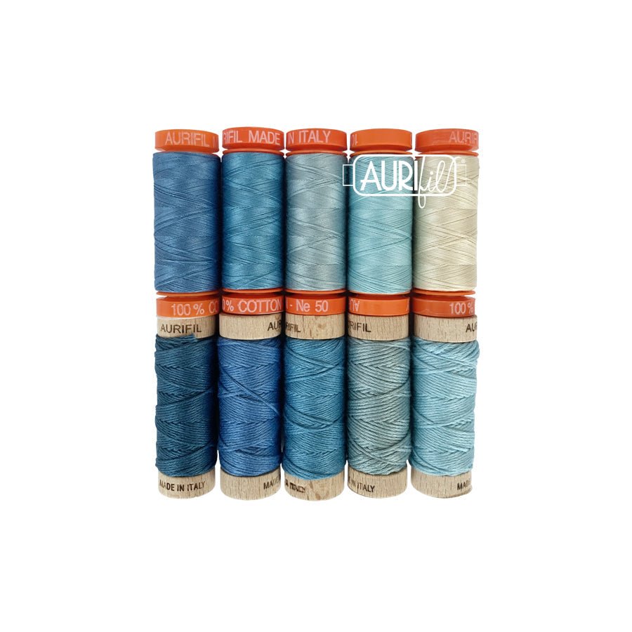 Indigo - Wendy Sheppard - Aurifil Thread Set - The Eternal Maker - UK Fabric Shop