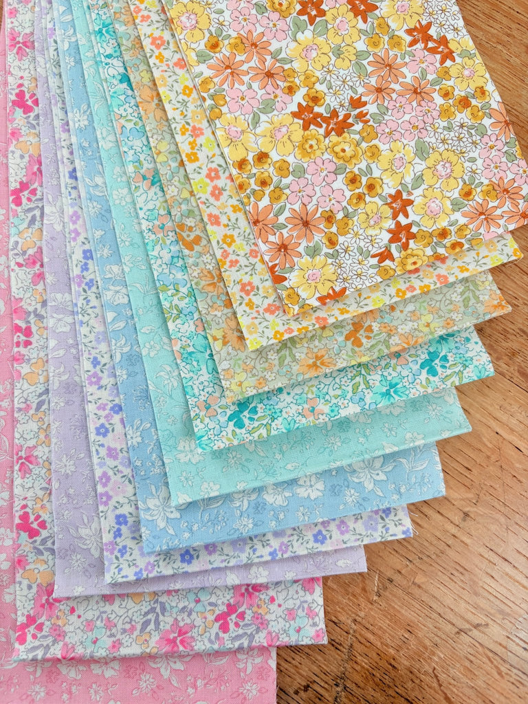 Japanese Florals 4.5" Fabric Roll - Suitable for our Brick Wall Cot Quilt - The Eternal Maker - UK Fabric Shop