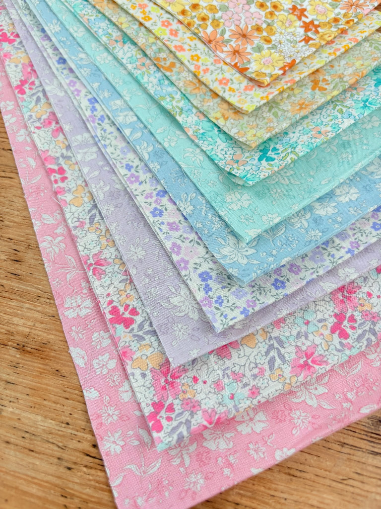 Japanese Florals 4.5" Fabric Roll - Suitable for our Brick Wall Cot Quilt - The Eternal Maker - UK Fabric Shop