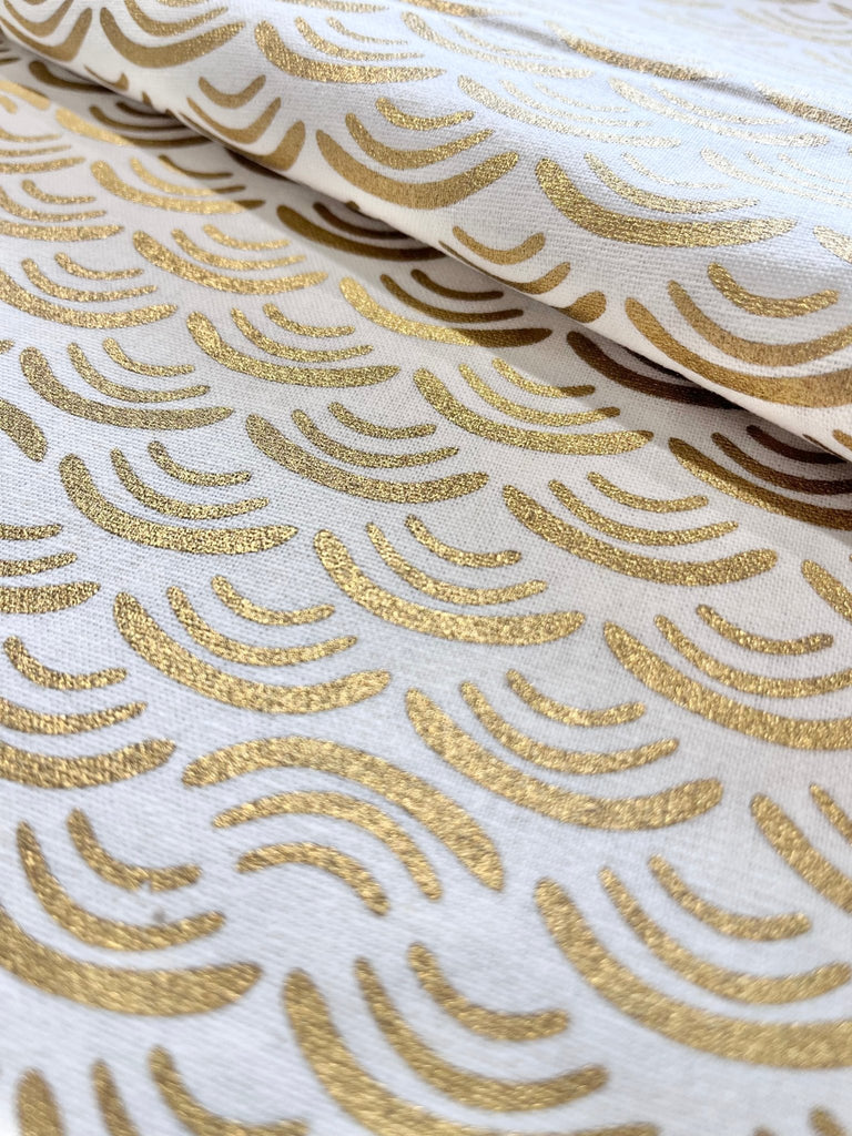 Koi Pond - Metallic Gold Linen by Ruby Star Society - The Eternal Maker - UK Fabric Shop