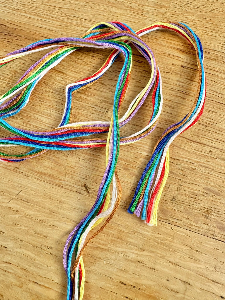 Lecien Cosmo Embroidery Thread 258 Rainbow - The Eternal Maker - UK Fabric Shop