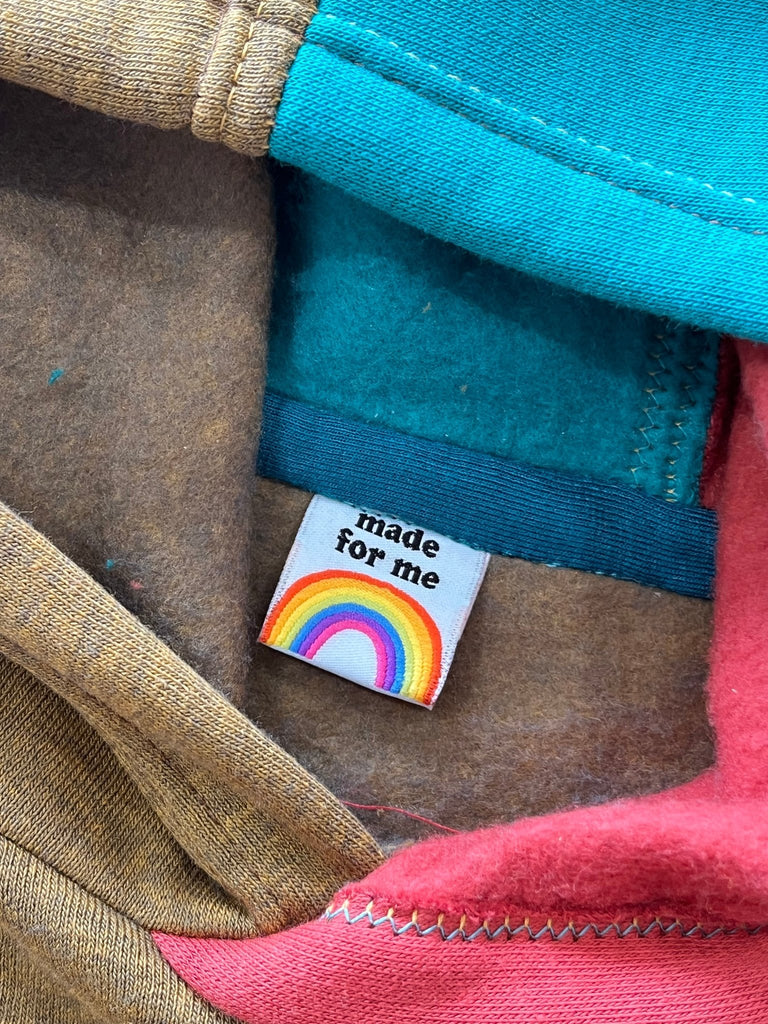 Made For Me Rainbow - Sewing Woven Clothing Label Tags - 4 Pack - The Eternal Maker - UK Fabric Shop