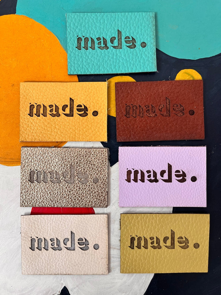 Made - Leather Jeans Label - The Eternal Maker - UK Fabric Shop