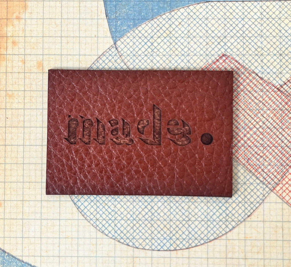 Made - Leather Jeans Label - The Eternal Maker - UK Fabric Shop