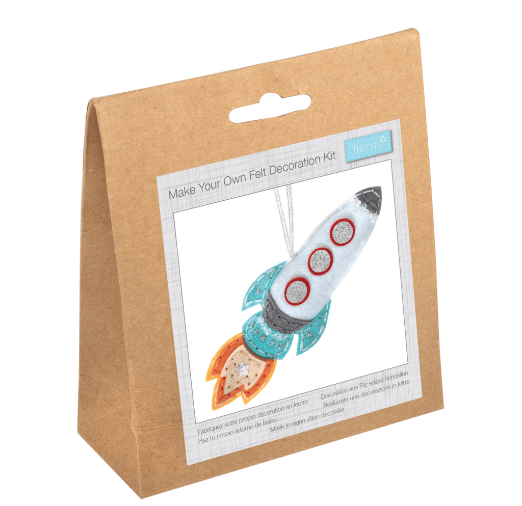 Make Your Own Felt Rocket Decoration - The Eternal Maker - UK Fabric Shop