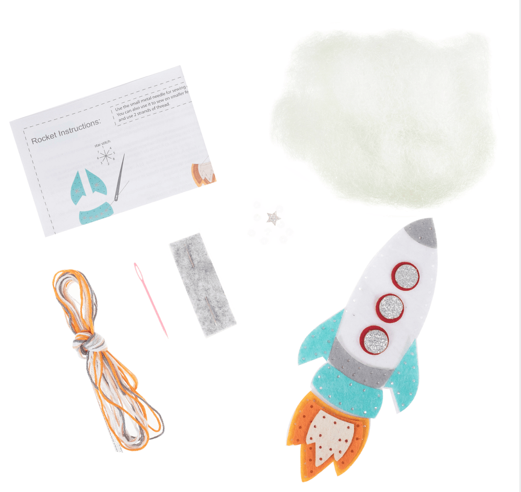 Make Your Own Felt Rocket Decoration - The Eternal Maker - UK Fabric Shop