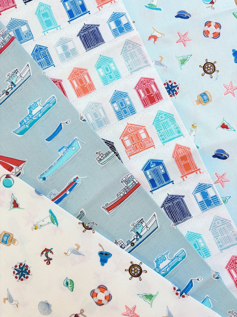 Marina Beach Bundle - 4 FQs - Makower Fabrics - The Eternal Maker - UK Fabric Shop