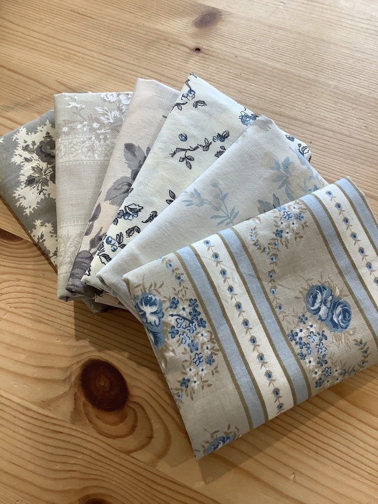 Mas D'Ousvan Blues - 6 piece Fat Quarter Bundle - The Eternal Maker - UK Fabric Shop