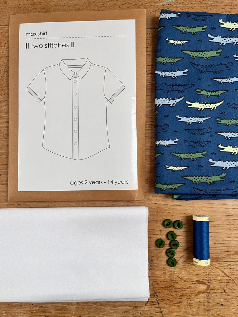 Max Shirt Kit - Alligators - The Eternal Maker - UK Fabric Shop