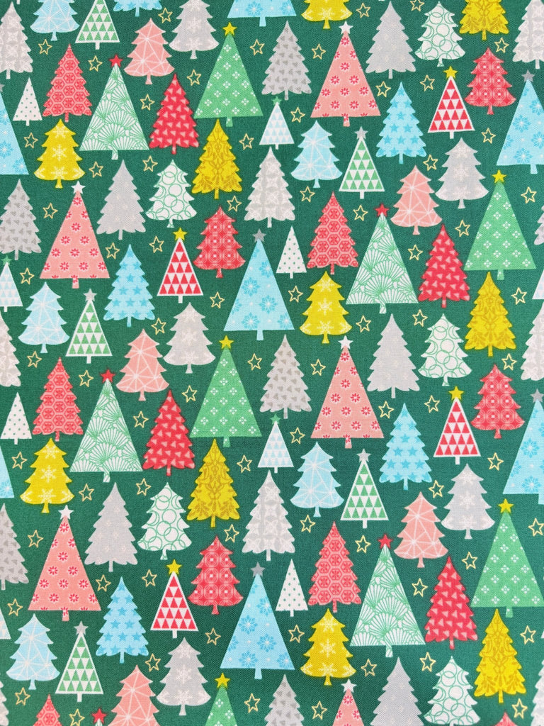 Merry Trees - Makower - Christmas Fabric - The Eternal Maker - UK Fabric Shop