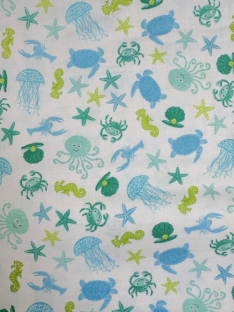 Merryn Sea Creatures - Makower Fabrics - The Eternal Maker - UK Fabric Shop