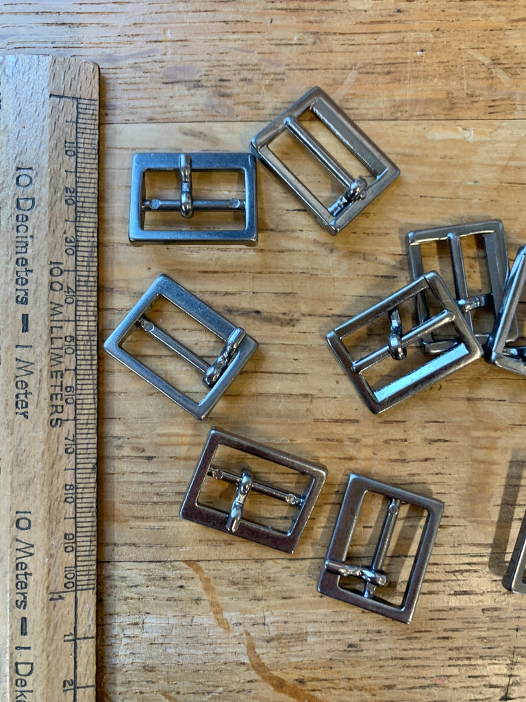 Metal Buckle with Prong - 30mm - Gunmetal - The Eternal Maker - UK Fabric Shop