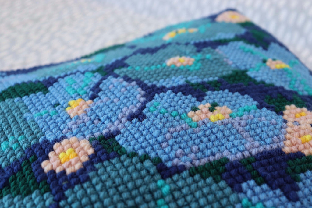 Modern Floral Tapestry Half Stitch Cushion Kit - The Eternal Maker - UK Fabric Shop