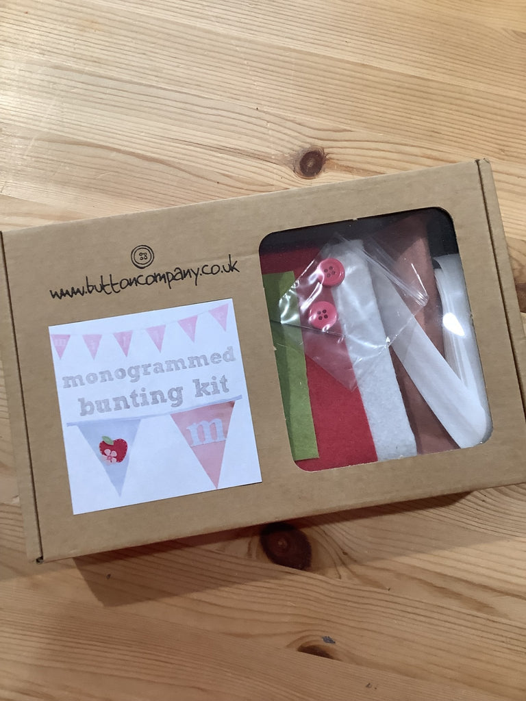 Monogrammed Felt Bunting Sewing Kit - The Eternal Maker - UK Fabric Shop