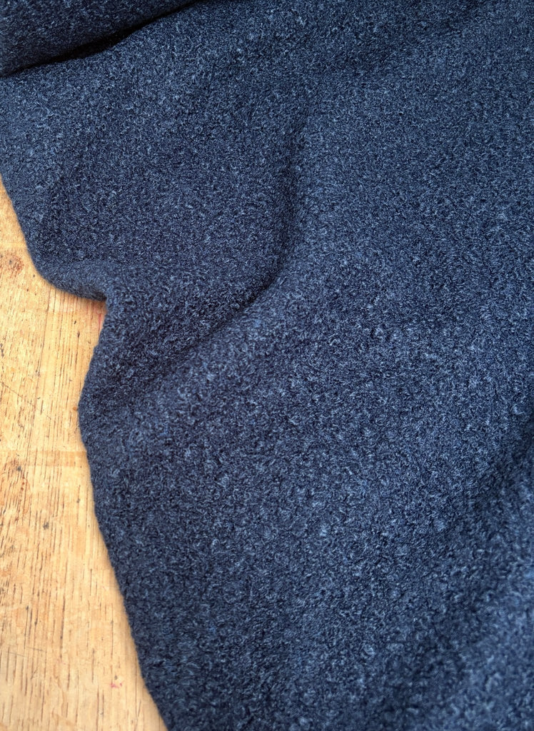 Navy - Boucle - The Eternal Maker - UK Fabric Shop