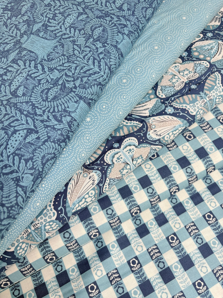 Night Owl 4 Fat Quarter Bundle - Gingiber for Moda Quilt Cotton Fabric - The Eternal Maker - UK Fabric Shop