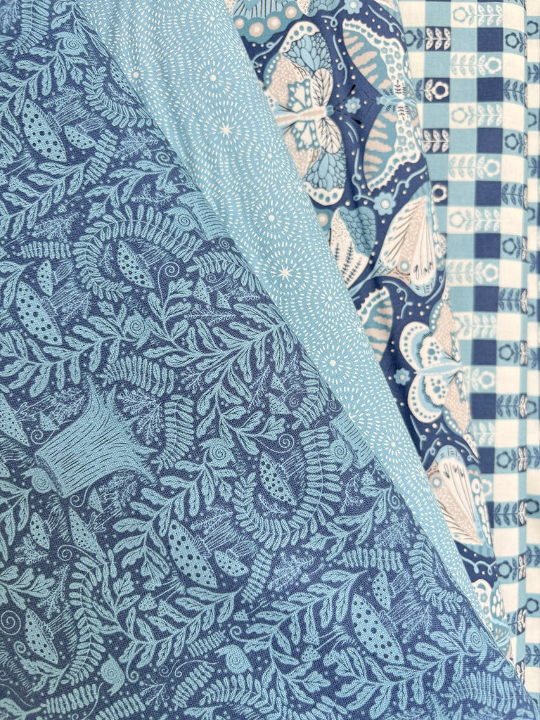 Night Owl 4 Fat Quarter Bundle - Gingiber for Moda Quilt Cotton Fabric - The Eternal Maker - UK Fabric Shop