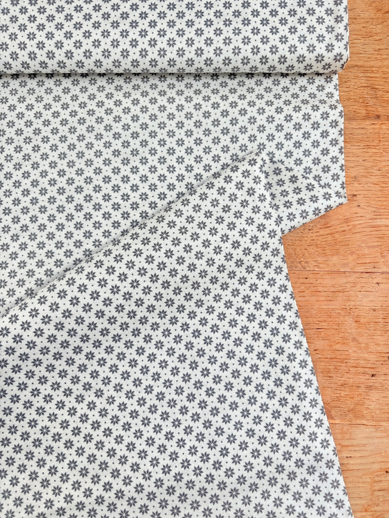 Nordic Snowflakes Grey - Scandi Christmas - Christmas Fabric - The Eternal Maker - UK Fabric Shop