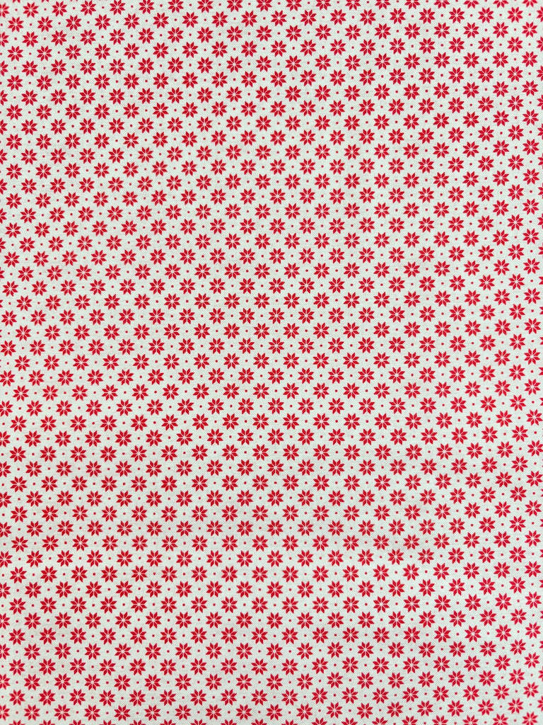 Nordic Snowflakes Red - Scandi Christmas - Christmas Fabric - The Eternal Maker - UK Fabric Shop