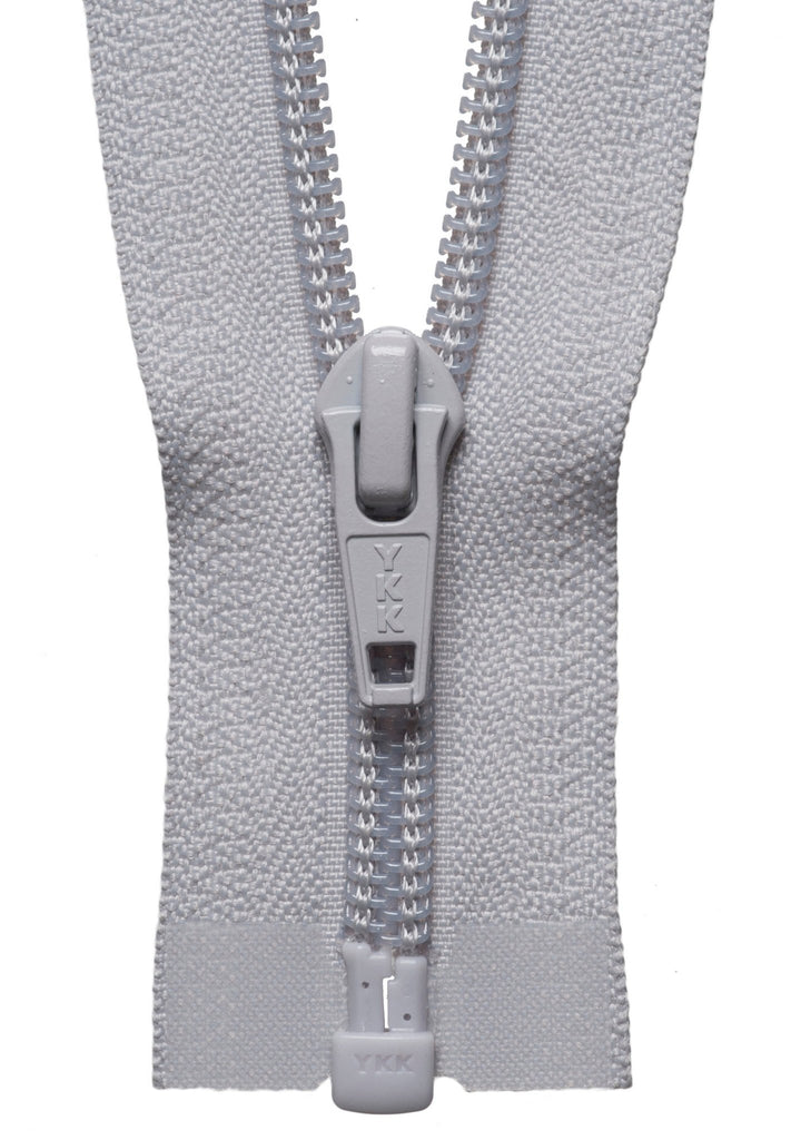 Nylon Zip - Open Ended - 61cm/ 24" - 336 Silver Grey - The Eternal Maker - UK Fabric Shop