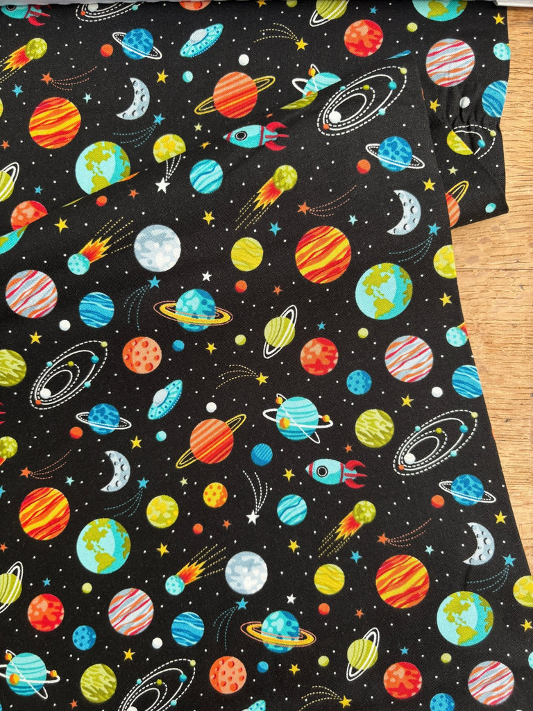 Outer Space Planets - Makower - The Eternal Maker - UK Fabric Shop