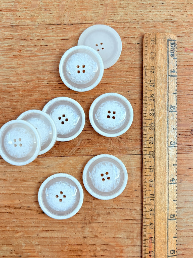 Pale Cream - Coat Button - 32mm - The Eternal Maker - UK Fabric Shop