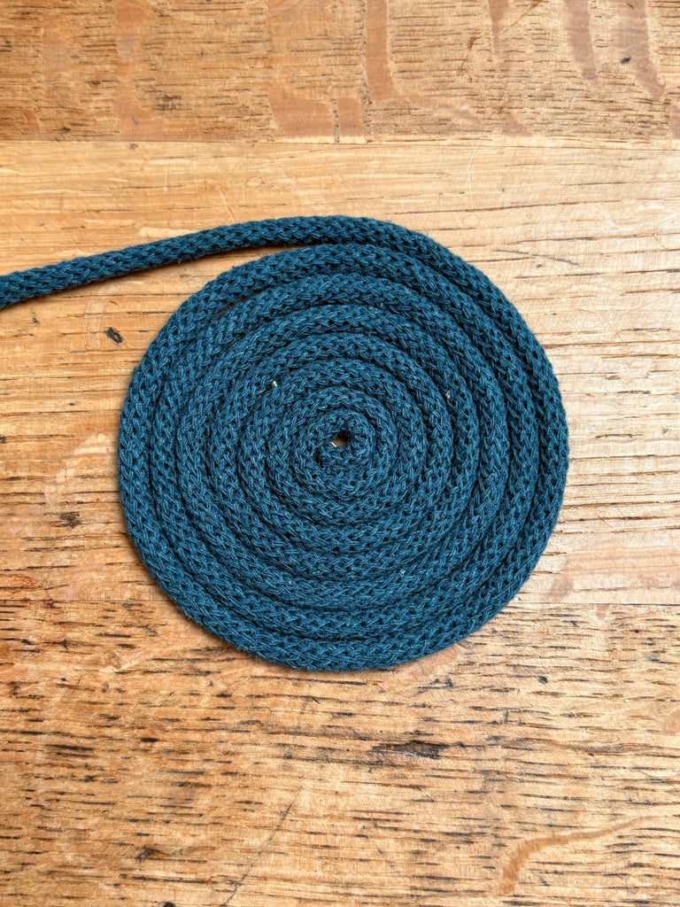 Peacock - 5mm Recycled Cotton Drawstring Cord - The Eternal Maker - UK Fabric Shop