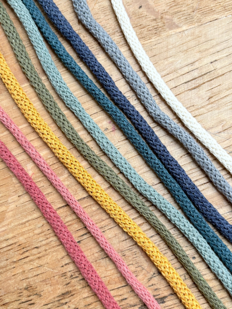 Peacock - 5mm Recycled Cotton Drawstring Cord - The Eternal Maker - UK Fabric Shop