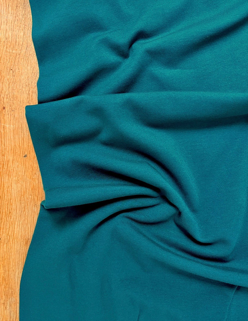 Peacock Bamboo Sweatshirt Jersey Fleece - The Eternal Maker - UK Fabric Shop