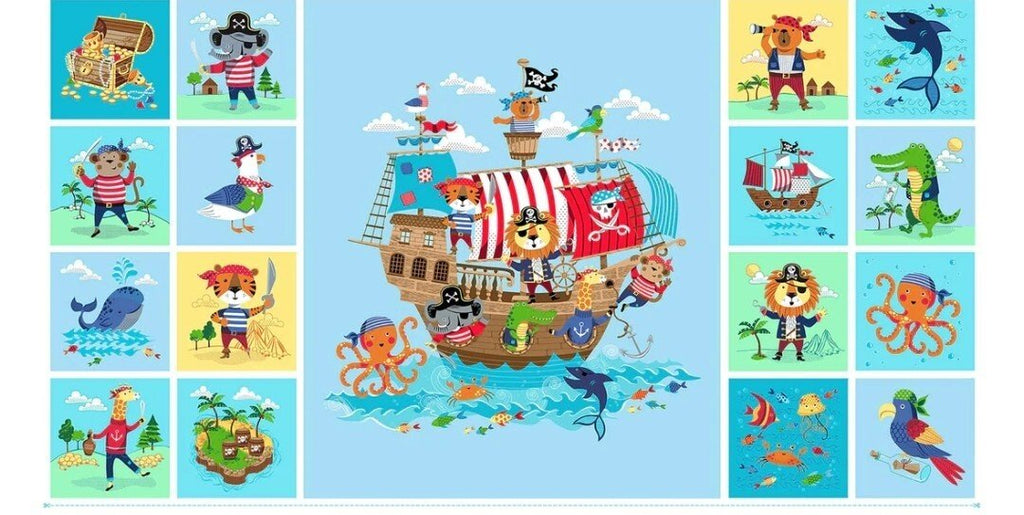 Pirate Panel - Makower - The Eternal Maker - UK Fabric Shop