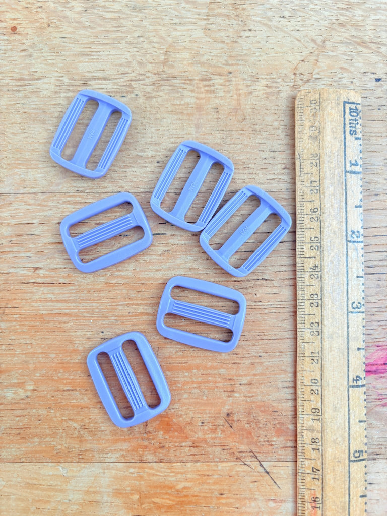 Plastic Slider 25mm - Lavender (to match Snap Side Release Buckle) - The Eternal Maker - UK Fabric Shop