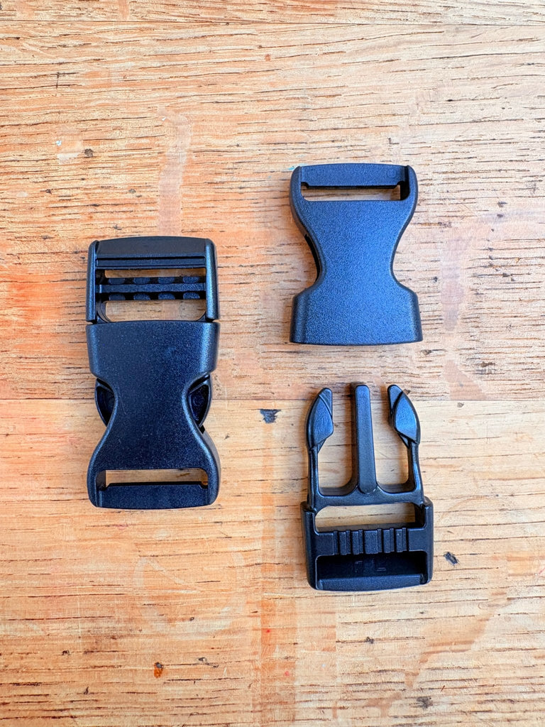 Plastic Snap Side Release Buckle - 25mm - Black - The Eternal Maker - UK Fabric Shop
