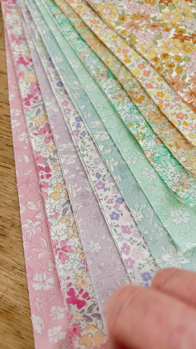 liberty style floral fabric roll