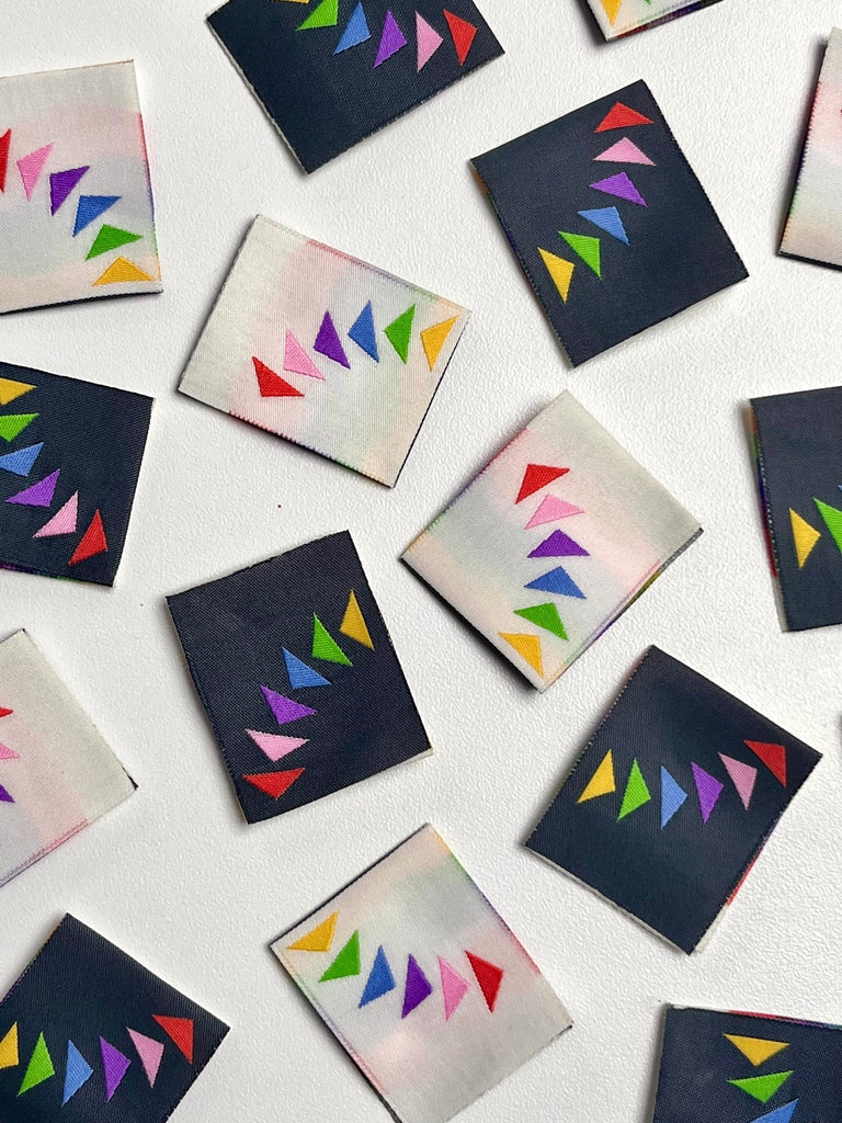 Quilting Geese - Sewing Woven Clothing Label Tags - 4 Pack - The Eternal Maker - UK Fabric Shop