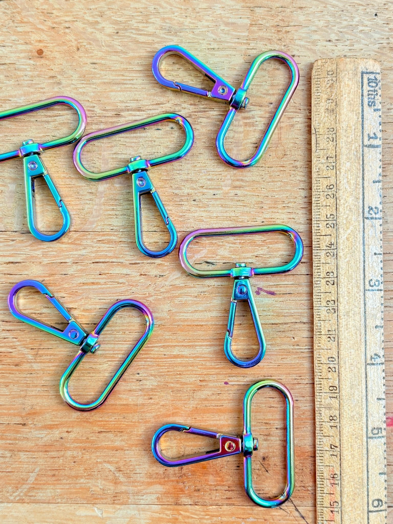 Rainbow Swivel Clip - 38mm - The Eternal Maker - UK Fabric Shop