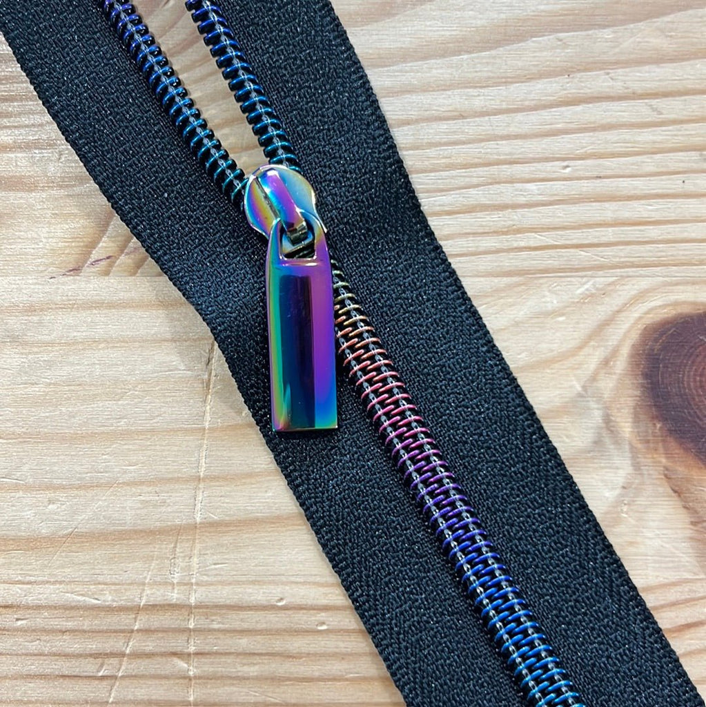 Rainbow Zip Pulls for Size 5 Nylon continuous Zipper - The Eternal Maker - UK Fabric Shop
