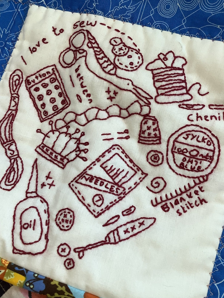 Redwork Embroidery Class with Pauline Marshall - 3rd Thursday of the Month - 10am - 1pm - £15 per session - The Eternal Maker - UK Fabric Shop