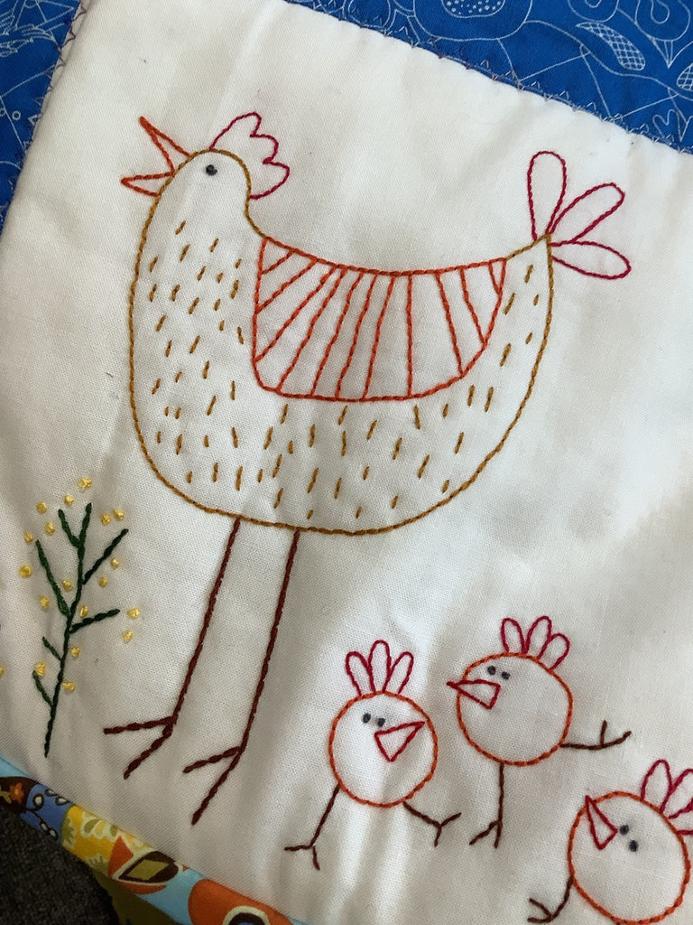 Redwork Embroidery Class with Pauline Marshall - 3rd Thursday of the Month - 10am - 1pm - £15 per session - The Eternal Maker - UK Fabric Shop