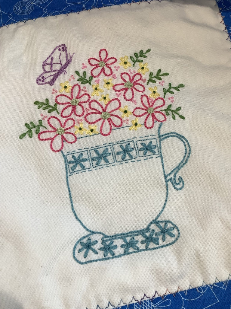 Redwork Embroidery Class with Pauline Marshall - 3rd Thursday of the Month - 10am - 1pm - £15 per session - The Eternal Maker - UK Fabric Shop