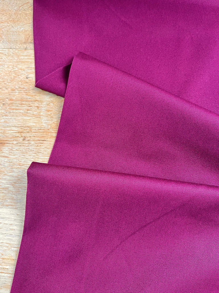 Remnant 150cm x 70cm - Burgundy - Peached Cotton Stretch - The Eternal Maker - UK Fabric Shop