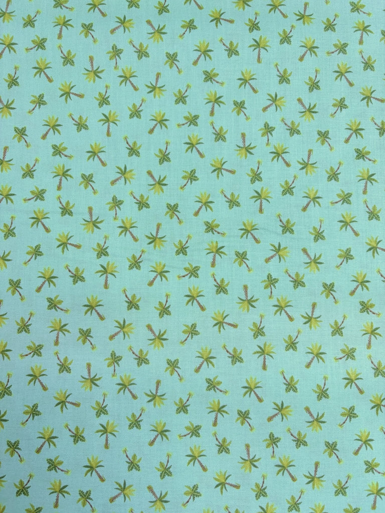 Rex Palm Trees Green - Makower - The Eternal Maker - UK Fabric Shop
