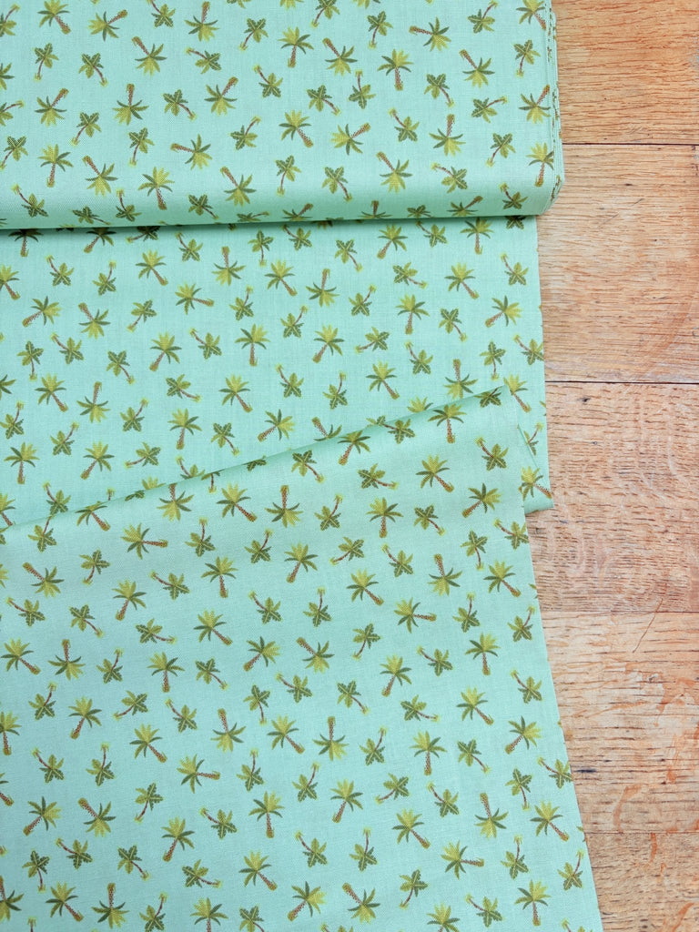 Rex Palm Trees Green - Makower - The Eternal Maker - UK Fabric Shop