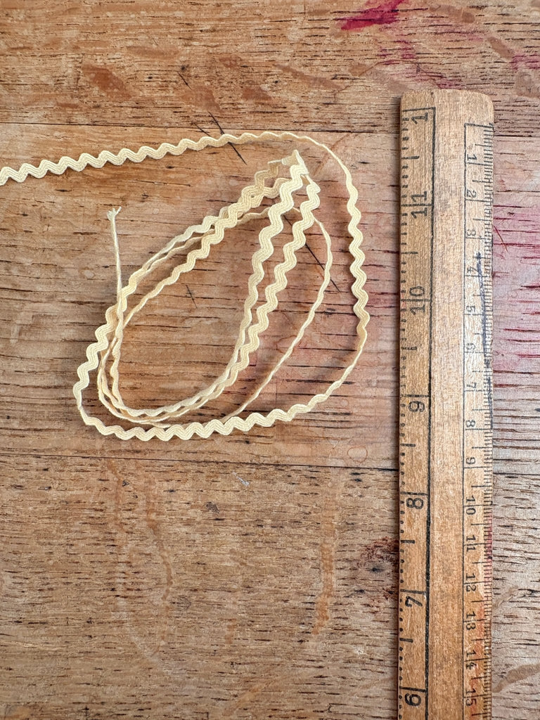 Ric Rac - 3mm - Butter - The Eternal Maker - UK Fabric Shop