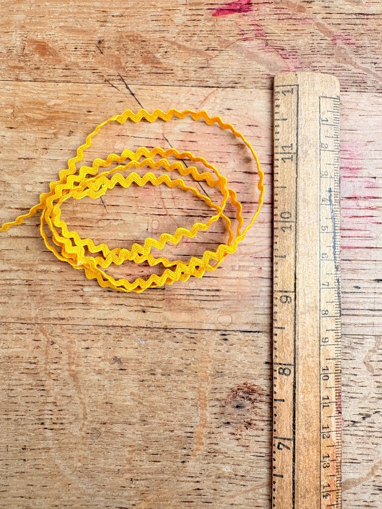 Ric Rac - 3mm - Gold - The Eternal Maker - UK Fabric Shop