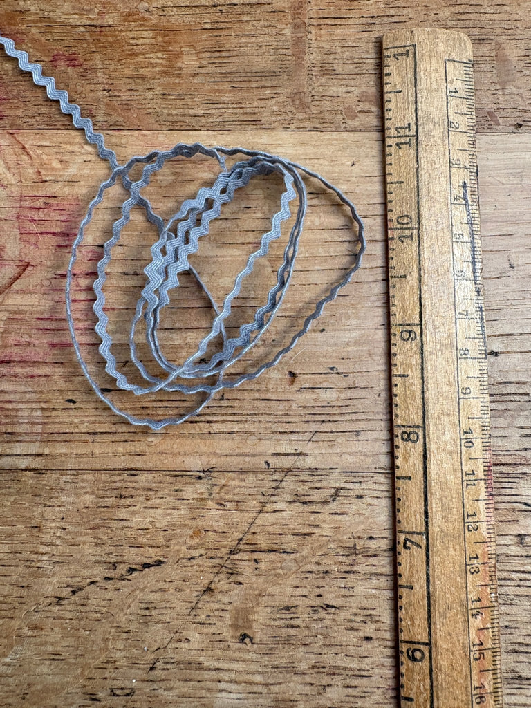 Ric Rac - 3mm - Grey - The Eternal Maker - UK Fabric Shop
