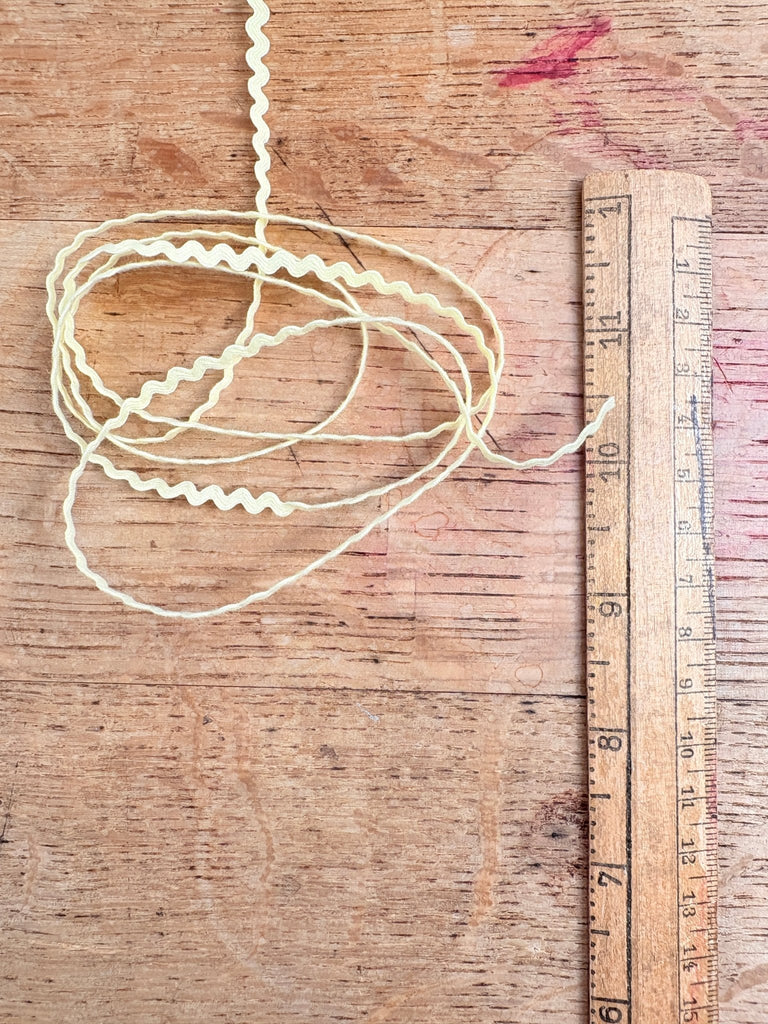 Ric Rac - 3mm - Maize - The Eternal Maker - UK Fabric Shop